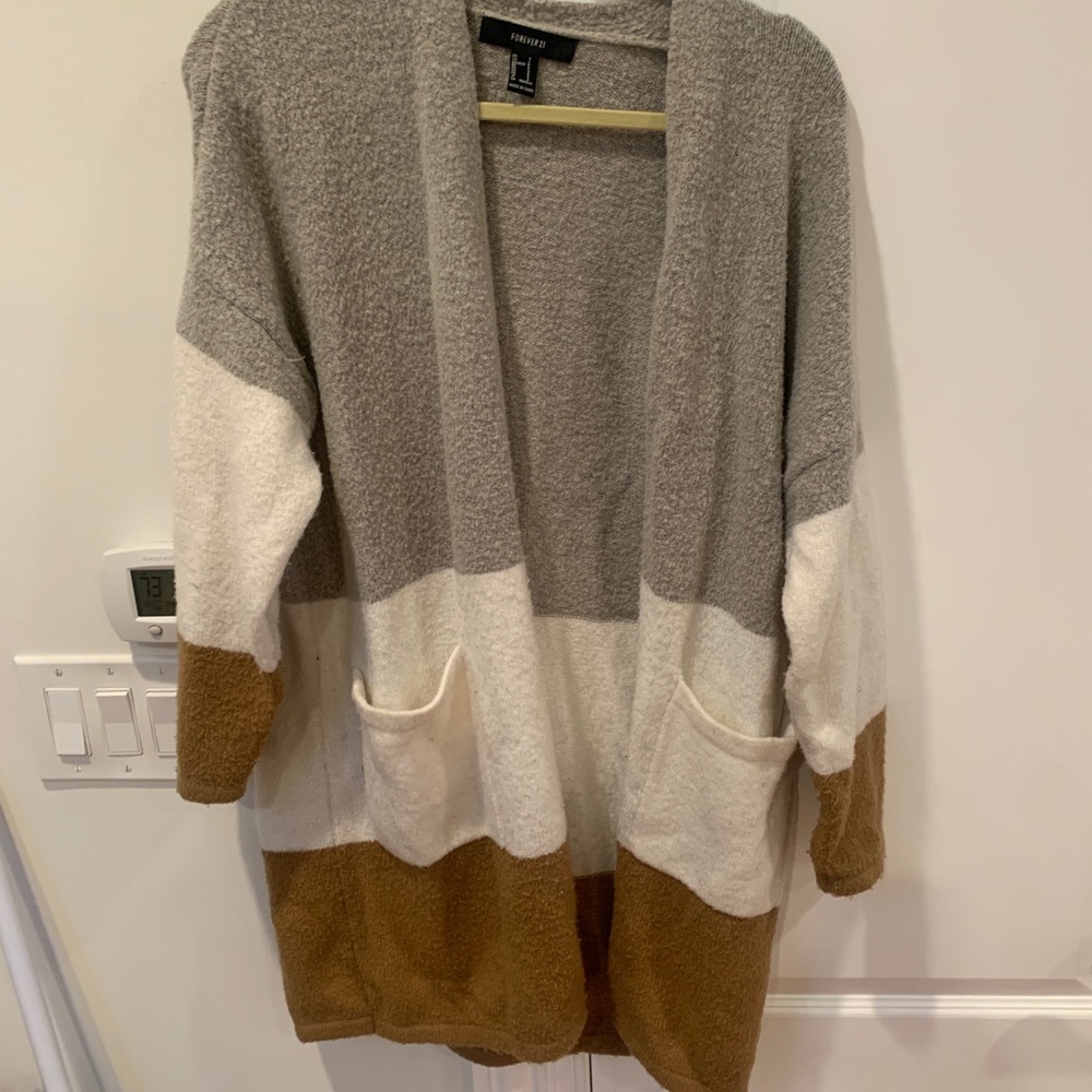 Tri colored Cozy Cardigan